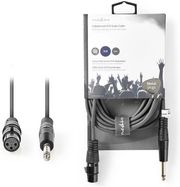 NEDIS COTH15120GY50 UNBALANCED XLR AUDIO CABLE XLR 3-PIN FEMALE - 6.35 MM MALE 5.0M GREY