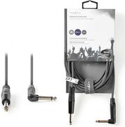 NEDIS COTH23005GY50 UNBALANCED AUDIO CABLE 6.35 MM MALE - 6.35 MM MALE ANGLED 5.0 M GREY