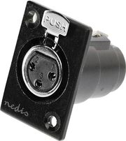NEDIS COTP15911BK XLR CHASSIS MOUNT XLR 3-PIN FEMALE BLACKP