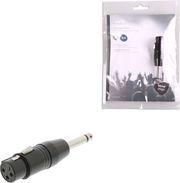 NEDIS COTP15940BK XLR ADAPTER MONO XLR 3-PIN FEMALE - 6.35 MM MALE BLACKP