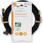 NEDIS CSGL02010BK50 SMA CABLE, SMA MALE - SMA FEMALE 50OHM 5.00M BLACK
