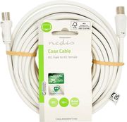 NEDIS CSGL40000WT100 COAX CABLE IEC (COAX) MALE - IEC (COAX) FEMALE 10.0M WHITEC