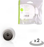 NEDIS CSGP40923WT IEC(COAX) CONNECTOR FEMALE-2 PIECES WHITEP