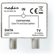 NEDIS CSGP40970ME SATELLITE &amp; ANTENNA ADAPTER F-FEMALE / IEC (COAX) MALE IEC (COAX) FEMALE 75 OHM M