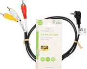 NEDIS CVGL22400BK10 AUDIO VIDEO CABLE 3.5MM MALE - 3X RCA MALE 1.00M BLACK