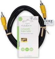 NEDIS CVGL24100BK20 COMPOSITE VIDEO CABLE RCA MALE - RCA MALE 2.00M BLACK