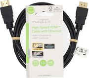 NEDIS CVGL34060BK15 HIGH SPEED HDMI CABLE WITH ETHERNET 4K@60HZ 1.50M BLACK