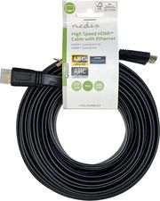 NEDIS CVGL34100BK100 FLAT HIGH SPEED HDMI CABLE WITH ETHERNET 4K@30HZ 10.0M BLACKC
