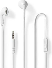 NEDIS HPWD2021WT WIRED EARPHONES 3.5MM WITH CABLE LENGTH: 1.20M BUILT-IN MICROPHONE WHITE
