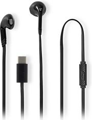 NEDIS HPWD4024BK WIRED EARPHONES USB-C BUILT-IN MICROPHONE BLACK
