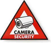 NEDIS NEDIS STCKWC105 WARNING STICKER CAMERA SECURITY SYMBOL SET OF 5 PIECES