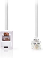 NEDIS NEDIS TCGL90205WT50 TELECOM EXTENSION CABLE RJ11 MALE - RJ11 FEMALE 5.00M WHITE