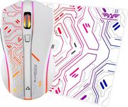 ARMAGGEDDON ARMAGGEDDON 2.4G WIRELESS GAMING MOUSE RGB 10000 CPI MIKOYAN FOXBAT-III CYBERPUNK WHITE CYBERPUNK-W