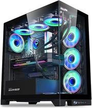 ARMAGGEDDON E-ATX RGB TRANSPARENT FISH TANK GAMING CASE AQUARON XTREME BLACK AQUARON-XTREME-B