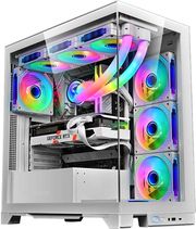 ARMAGGEDDON E-ATX RGB TRANSPARENT FISH TANK GAMING CASE AQUARON XTREME WHITE AQUARON-XTREME-W