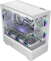 ARMAGGEDDON RGB M-ATX DUAL CHAMBER GAMING CASE AQUARON DUPLEX PRO WHITE AQUARON-DUPLEX-PRO-W