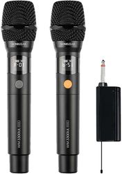 SONICGEAR SONICGEAR DUAL PROFESSIONAL UHF WIRELESS LED MICROPHONE WM 3300 UL OBSIDIAN WM3300ULD-O