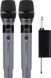 SONICGEAR SONICGEAR DUAL 2.4G WIRELESS LED MICROPHONE WM 2200 UL GRIGIO WM2200UL-GR