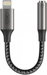 XO NB-R258C ΚΑΛΩΔΙΟ-ΑΝΤΑΠΤΟΡΑΣ LIGHTNING - 3.5MM ΘΗΛ. 0.12M ΣΕ ΓΚΡΙ ΧΡΩΜΑ