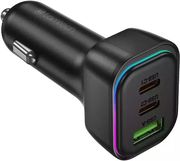 LAMTECH HIGH POWER 3-PORT CAR CHARGER 60W BLACK LAM980497