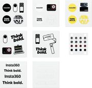 INSTA360 BUTTON STICKER SET - TACTILE BUTTON STICKERS, LOCATE EASIER THE BUTTONS