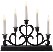 EUROLAMP EUROLAMP ΜΕΤΑΛΛΙΚΟ ΚΗΡΟΠΗΓΙΟ ΜΑΥΡΟ ΤΙΜΕR ΜΠΑΤΑΡΙΑΣ 32X5.5X30.5CM