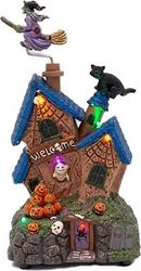 EUROLAMP ΣΠΙΤΑΚΙ ΜΑΓΙΣΣΑΣ ΜΕ ΦΩΣ ΚΑΙ ΚΙΝΗΣΗ ΜΠΑΤΑΡΙΑΣ HALLOWEEN 13X11.7X23.9CM