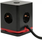 OLYMPIA SW 1000 (41213) ΠΟΛΥΠΡΙΖΟ ΚΥΒΟΣ 3 ΘΕΣΕΩΝ ΜΕ ΔΙΑΚΟΠΤΗ ΜΑΥΡΟΣ