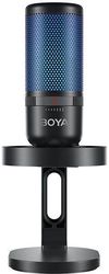 BOYA BY-K3 USB RGB MICROPHONE SUPERCARDIOID W. SHOCKMOUNT (2 ZONES RGB)
