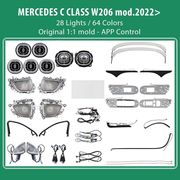 DIQ AMBIENT 8176 CN BENZ C W206 DIGITAL IQ AMBIENT LIGHT FOR MERCEDES C W206 MOD.2022> - 24 LIGHTS