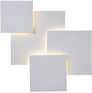 EUROLAMP ΦΩΤΙΣΤΙΚΟ TOIXOY ΜΕΤΑΛΛIKO LED 30W 2600LM 3000Κ 550X550MM ΛΕΥΚΟ ARTE ILLUMINA THALIA