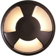 EUROLAMP ΦΩΤΙΣΤΙΚΟ ΔΑΠΕΔΟΥ ΕΞΩΤΕΡΙΚΟ 3F LED 3W IP65 12V Φ68X24MM ΜΑΥΡΟ PRO ARTE ILLUMINA