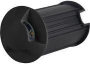 EUROLAMP ΦΩΤΙΣΤΙΚΟ ΔΑΠΕΔΟΥ ΕΞΩΤΕΡΙΚΟ 3F LED 3W IP65 85-265V Φ62MM ΜΑΥΡΟ PRO ARTE ILLUMINA