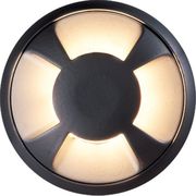 EUROLAMP ΦΩΤΙΣΤΙΚΟ ΔΑΠΕΔΟΥ ΕΞΩΤΕΡΙΚΟ 4F LED 3W IP65 12V Φ68X24MM ΜΑΥΡΟ PRO ARTE ILLUMINA