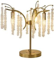 EUROLAMP ΦΩΤΙΣΤΙΚΟ ΕΠΙΤΡΑΠΕΖΙΟ ΜΕΤΑΛΛΟ-ΔΙΑΦΑΝΕΣ ΓΥΑΛΙ 3XE27 15W 500X500MM ARTE ILLUMINA DYNASTY