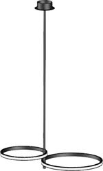 EUROLAMP ΦΩΤΙΣΤΙΚΟ ΚΡΕΜΑΣΤΟ 2ΦΩΤΟ LED 30W 600X360X250 ΜΑΥΡΟ ARTE ILLUMINA