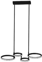 EUROLAMP ΦΩΤΙΣΤΙΚΟ ΚΡΕΜΑΣΤΟ 4ΦΩΤΟ LED 41W 810X280X320 ΜΑΥΡΟ ARTE ILLUMINA