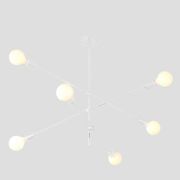 EUROLAMP ΦΩΤΙΣΤΙΚΟ ΚΡΕΜΑΣΤΟ 6XΕ27 100X65 ΛΕΥΚΟ ARTE ILLUMINA