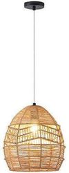 EUROLAMP ΦΩΤΙΣΤΙΚΟ ΚΡΕΜΑΣΤΟ BAMBOO 1XE27 MAX 15W 300X300X300MM ΚΑΦΕ ARTE ILLUMINA AITHRA