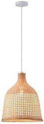 EUROLAMP ΦΩΤΙΣΤΙΚΟ ΚΡΕΜΑΣΤΟ BAMBOO 1XE27 MAX15W 400Χ400X270MM ARTE ILLUMINA EARTHY