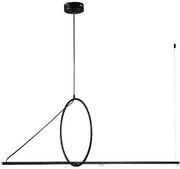 EUROLAMP ΦΩΤΙΣΤΙΚΟ ΚΡΕΜΑΣΤΟ LED 15W 120X45 ΜΑΥΡΟ ARTE ILLUMINA