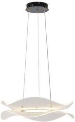 EUROLAMP ΦΩΤΙΣΤΙΚΟ ΚΡΕΜΑΣΤΟ ΑΚΡΥΛΙΚΟ ΣΤΡΟΓΓΥΛΟ LED 48W 4320LM 3000K ΜΑΥΡΟ ARTE ILLUMINA FIRENZE