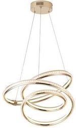 EUROLAMP ΦΩΤΙΣΤΙΚΟ ΚΡΕΜΑΣΤΟ ΑΛΟΥΜΙΝΙO LED 38W 3000LM 3000K 500X1200MM ΧΡΥΣΟ ARTE ILLUMINA ORION