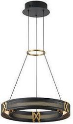 EUROLAMP ΦΩΤΙΣΤΙΚΟ ΚΡΕΜΑΣΤΟ ΑΛΟΥΜΙΝΙΟ LED 21W 1260LM 3000K ΜΑΥΡΟ-ΧΡΥΣΟ ARTE ILLUMINA LUIS