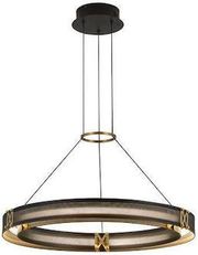 EUROLAMP ΦΩΤΙΣΤΙΚΟ ΚΡΕΜΑΣΤΟ ΑΛΟΥΜΙΝΙΟ LED 33W 1980LM 3000K ΜΑΥΡΟ-ΧΡΥΣΟ ARTE ILLUMINA LUIS