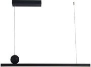 EUROLAMP ΦΩΤΙΣΤΙΚΟ ΚΡΕΜΑΣΤΟ ΑΛΟΥΜΙΝΙΟ ΓΡΑΜΜΙΚΟ ΜΟΝΟΦΩΤΟ LED 18W 1308LM 3CCT ΜΑΥΡΟ ARTE ILLUMINA