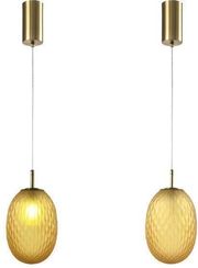 EUROLAMP ΦΩΤΙΣΤΙΚΟ ΚΡΕΜΑΣΤΟ ΓΥΑΛΙ 1XE27 MAX 15W 150X230MM ΜΕΛΙ ARTE ILLUMINA CANDY