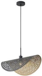 EUROLAMP ΦΩΤΙΣΤΙΚΟ ΚΡΕΜΑΣΤΟ ΜΕΤΑΛΛΟ 1XE27 MAΧ15W Φ600MM ΜΑΥΡΟ-ΧΡΥΣΟ ARTE ILLUMINA GALILEA