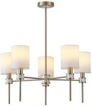 EUROLAMP ΦΩΤΙΣΤΙΚΟ ΚΡΕΜΑΣΤΟ ΜΕΤΑΛΛΟ 5ΦΩΤΟ 5XE14 MAX 8W Φ680X720 ΕΦΕ ΜΑΡΜΑΡΟΥ ARTE ILLUMINA TIMELESS