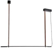 EUROLAMP ΦΩΤΙΣΤΙΚΟ ΚΡΕΜΑΣΤΟ ΜΕΤΑΛΛΟ LED 21W 1260LM 3000K 1400X60X1200MM ΜΑΥΡΟ ARTE ILLUMINA LINEA